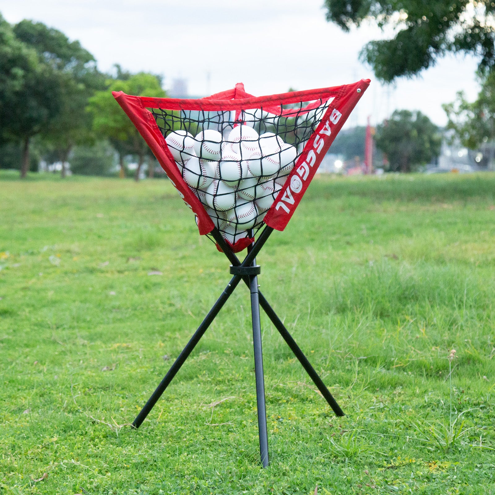 Ball Caddy – Portable Foldable Baseball & Softball Practice Basket