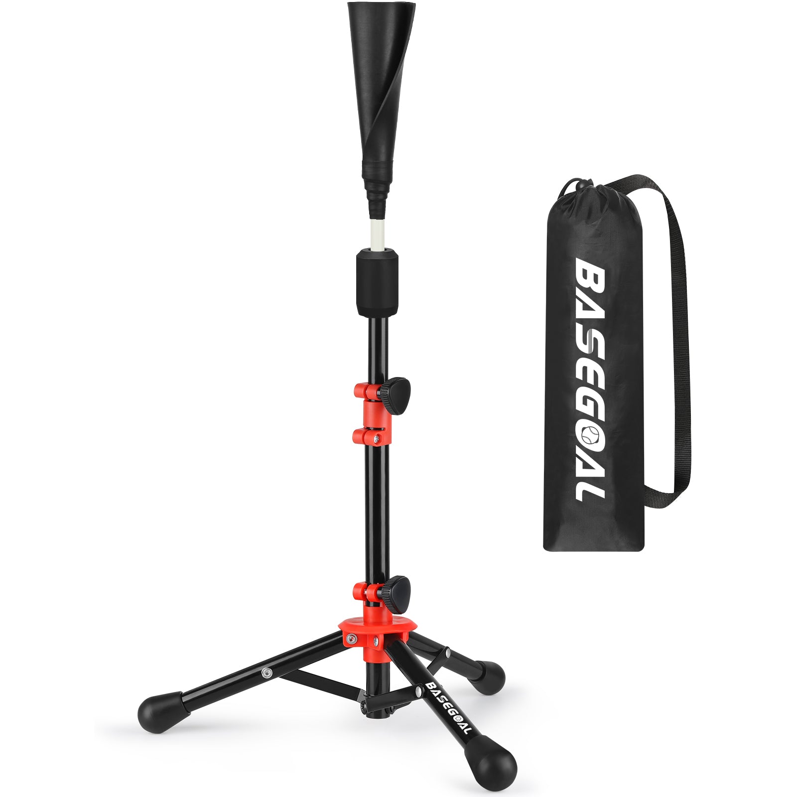 Adjustable Kids Baseball Batting Tee – Youth Tee Ball & Softball Practice Stand