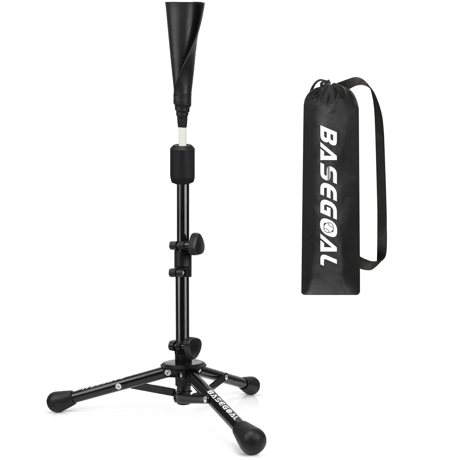 Adjustable Kids Baseball Batting Tee – Youth Tee Ball & Softball Practice Stand