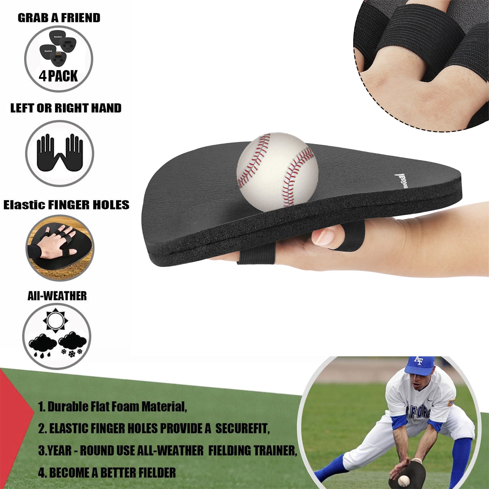 SoftHands Fielding Trainer – Quick Hands Baseball Infield Tool