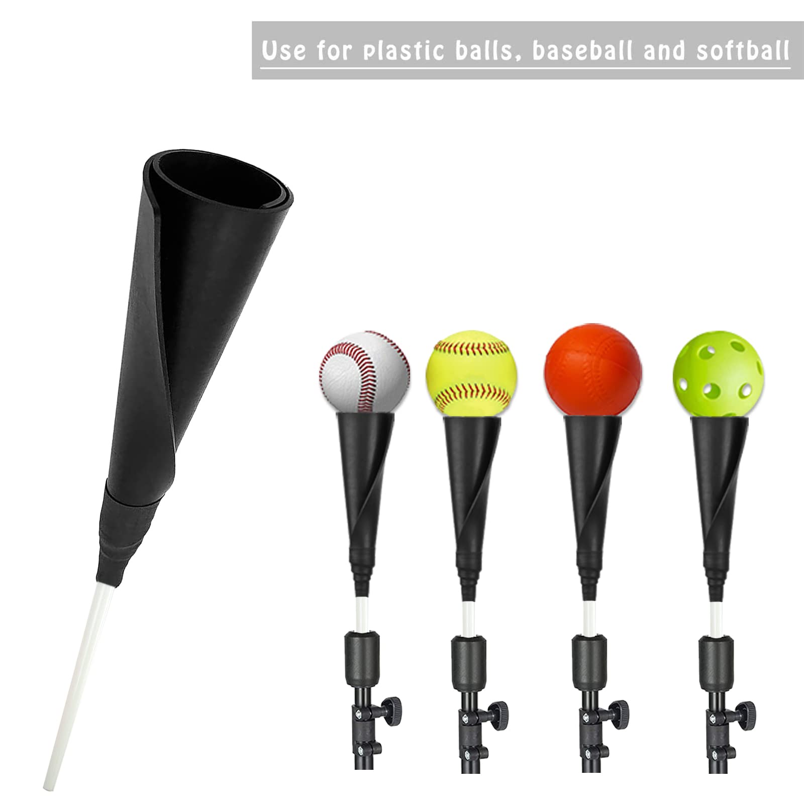 New White Batting Tee Topper Replacement Basic Ball Rest Rubber Cup