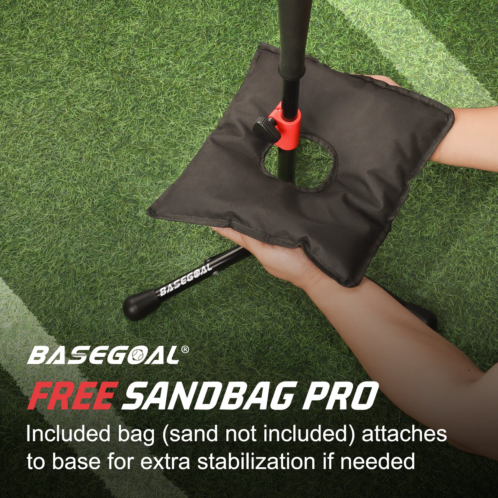 Adjustable Youth Batting Tee Set – T-Ball & Softball for Kids | Free Sandbag Included