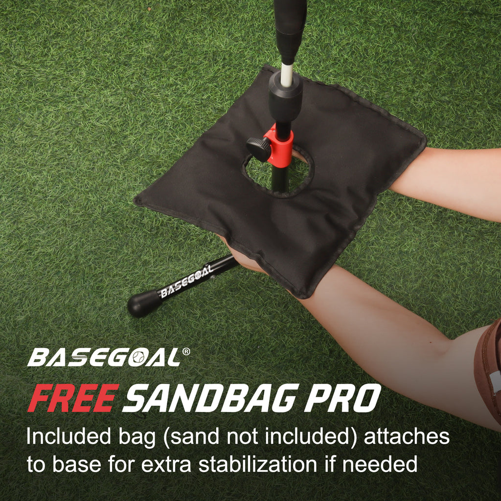 Adjustable Youth Batting Tee Set – T-Ball & Softball for Kids | Free Sandbag Included
