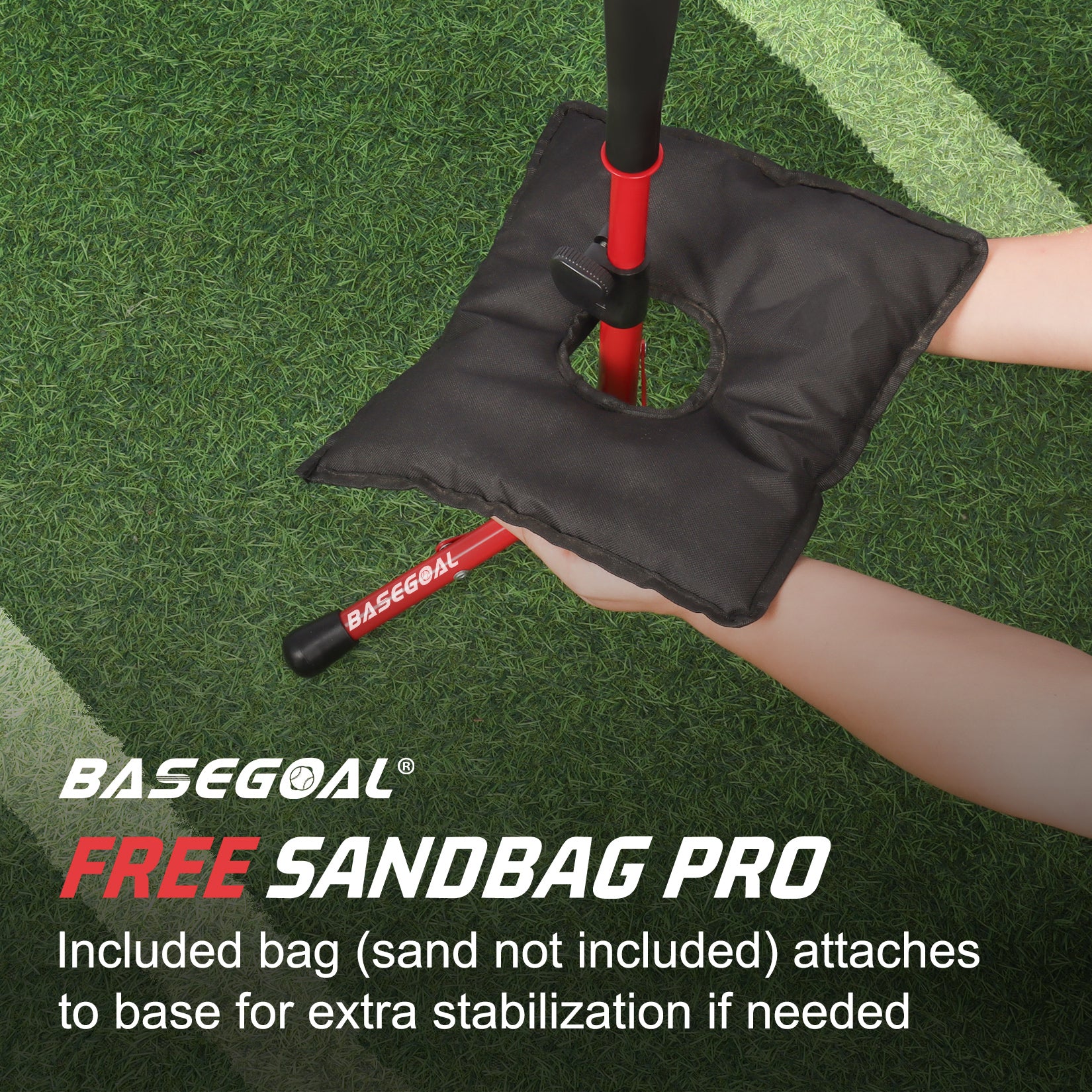 Adjustable Youth Batting Tee – Portable Tee for Kids & T-Ball | Free Sandbag Included