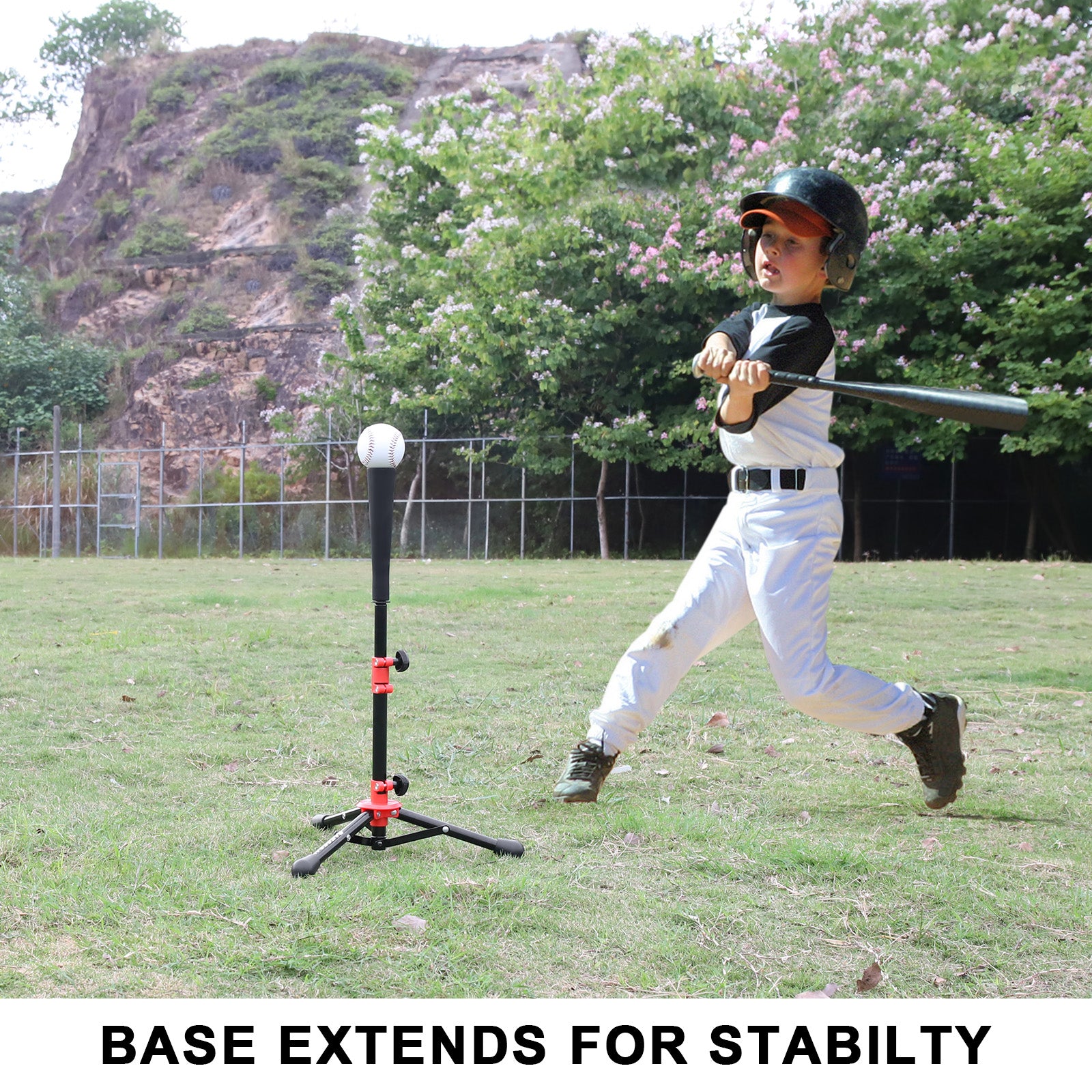 Kids Baseball Batting Tee – Adjustable Height Softball Tee for Youth & Tee Ball