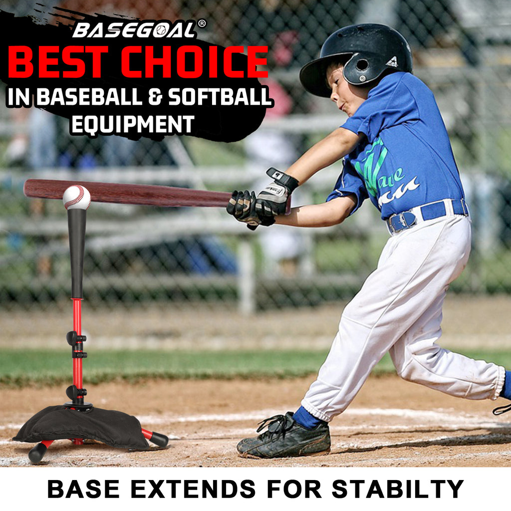 Adjustable Youth Batting Tee – Portable Tee for Kids & T-Ball | Free Sandbag Included