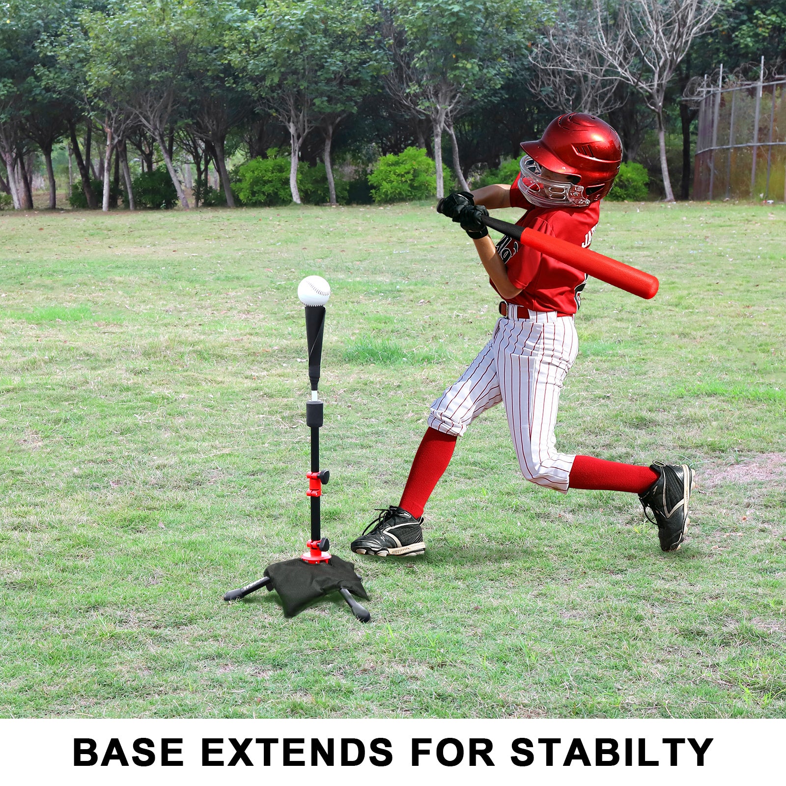 Adjustable Youth Batting Tee Set – T-Ball & Softball for Kids | Free Sandbag Included