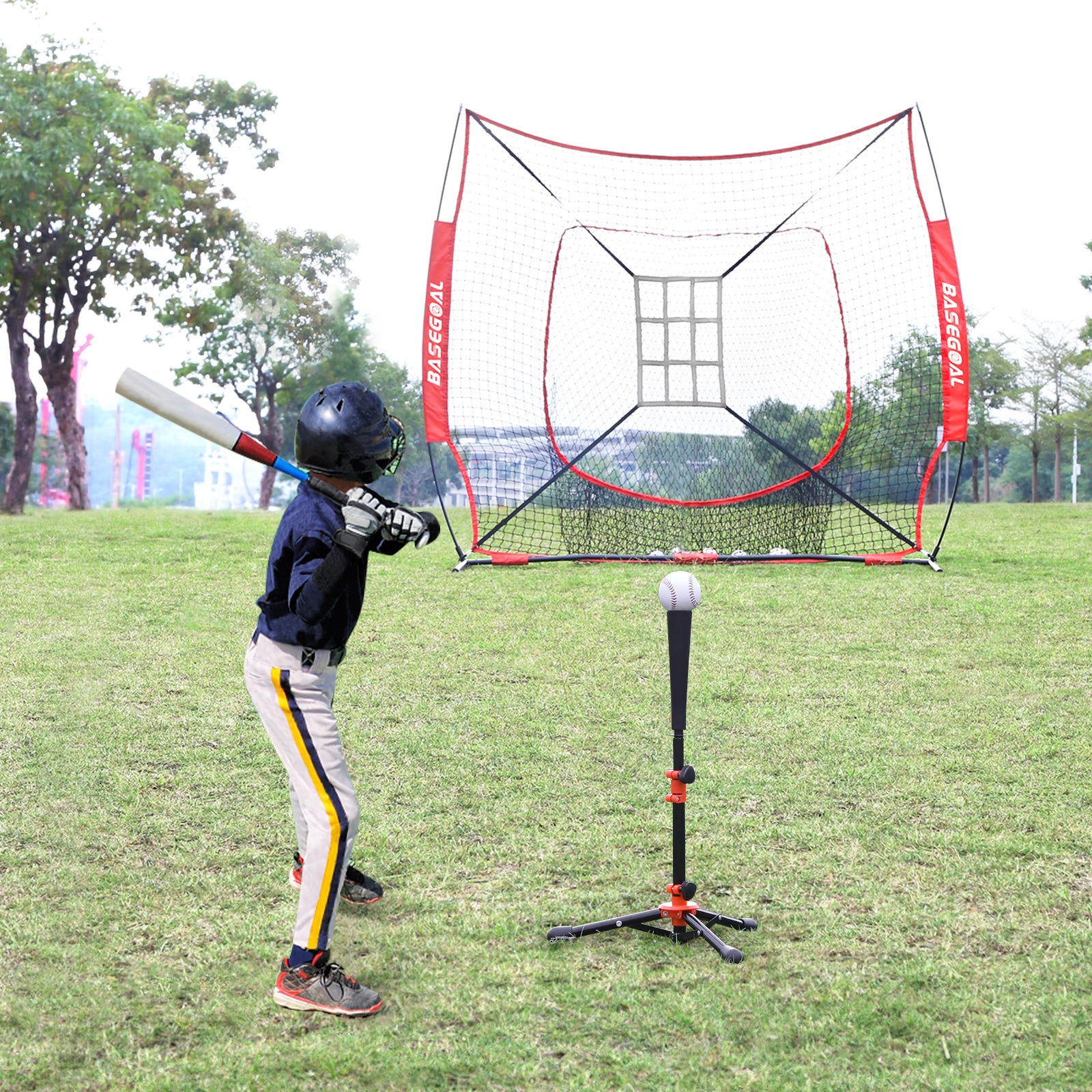 Kids Baseball Batting Tee – Adjustable Height Softball Tee for Youth & Tee Ball