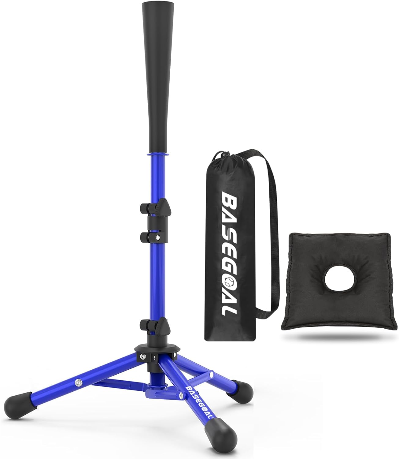Adjustable Youth Batting Tee – Portable Tee for Kids & T-Ball | Free Sandbag Included