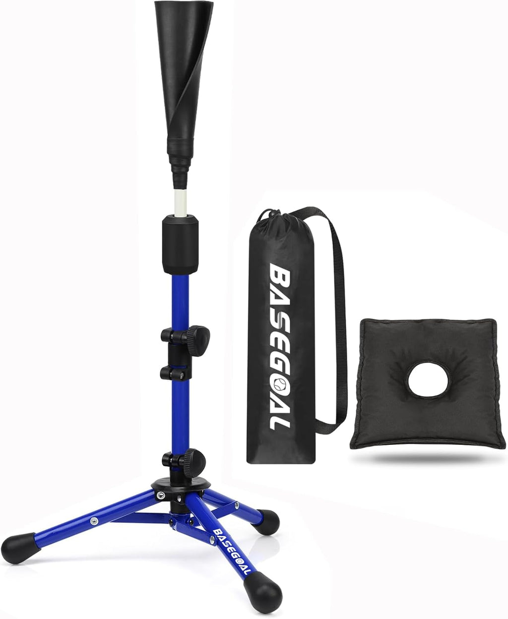 Adjustable Youth Batting Tee – Portable Tee for Kids & T-Ball | Free Sandbag Included
