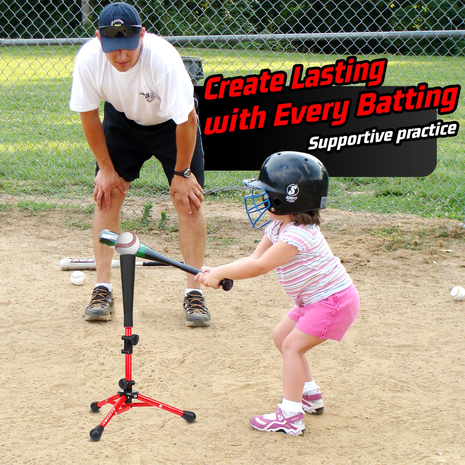 Adjustable Youth Batting Tee – Portable Tee for Kids & T-Ball | Free Sandbag Included