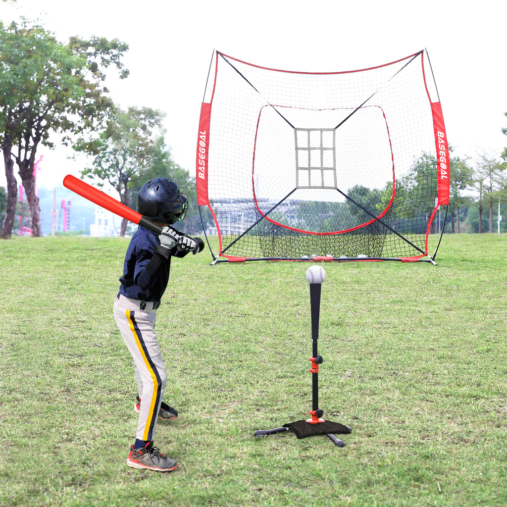 Adjustable Youth Batting Tee Set – T-Ball & Softball for Kids | Free Sandbag Included