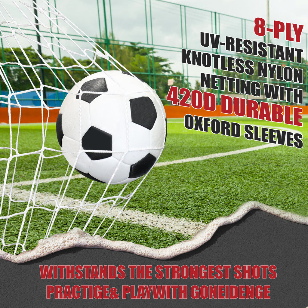 Backyard Soccer Goal with Bow Frame – Collapsible Metal Base & Agility Ladder