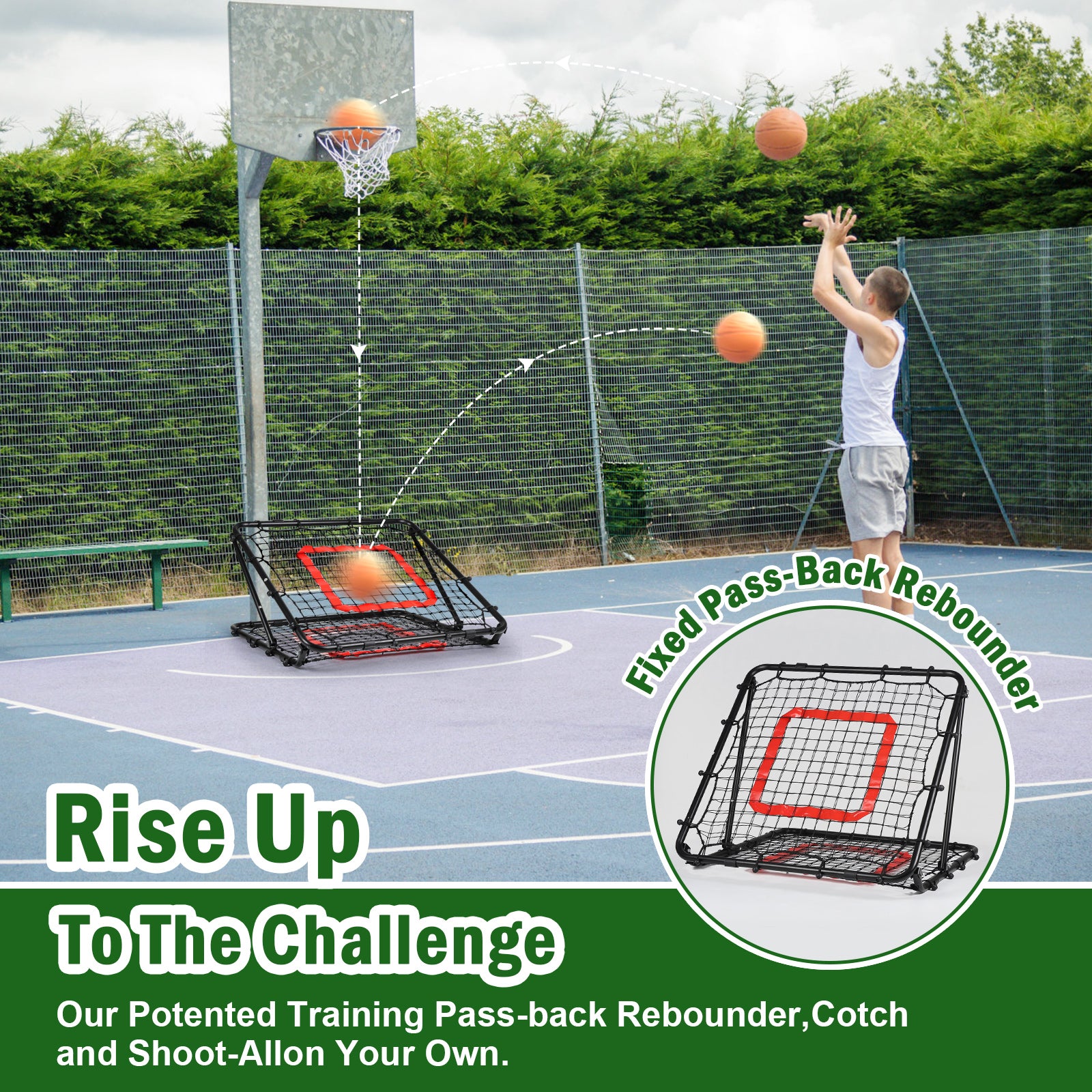 Multi-Sport Rebound Net – Baseball, Softball, Volleyball Trainer