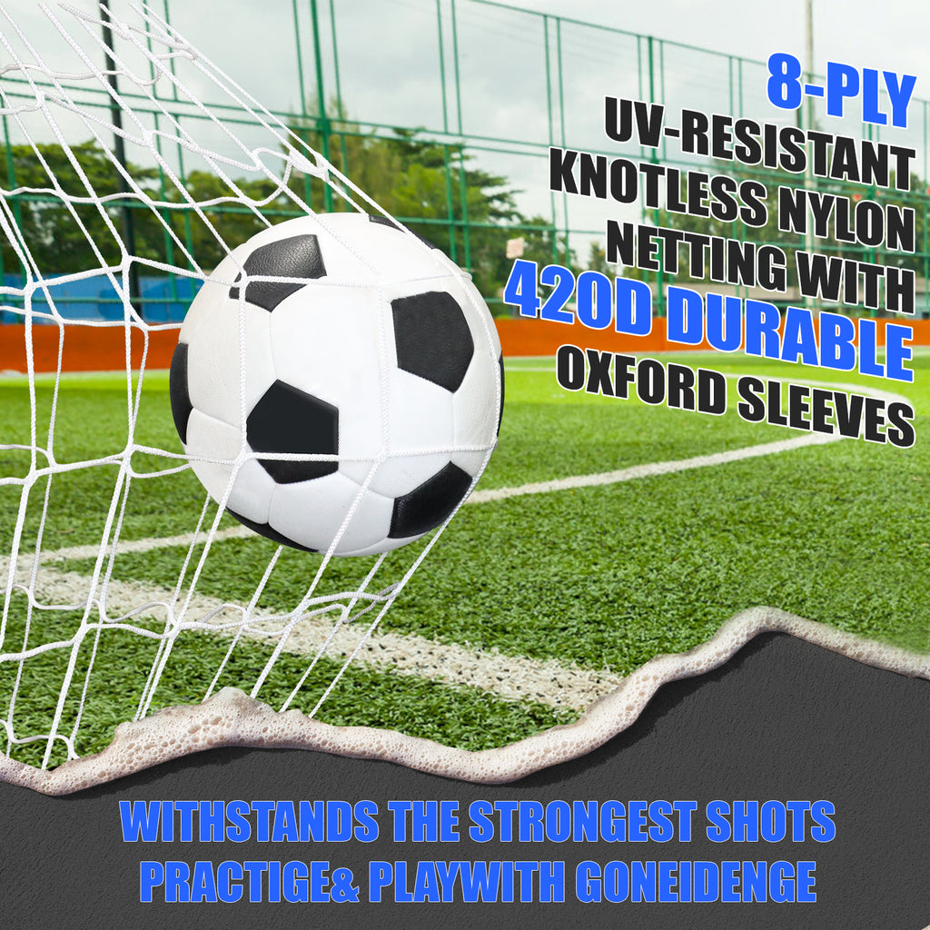 Backyard Soccer Goal with Bow Frame – Collapsible Metal Base & Agility Ladder