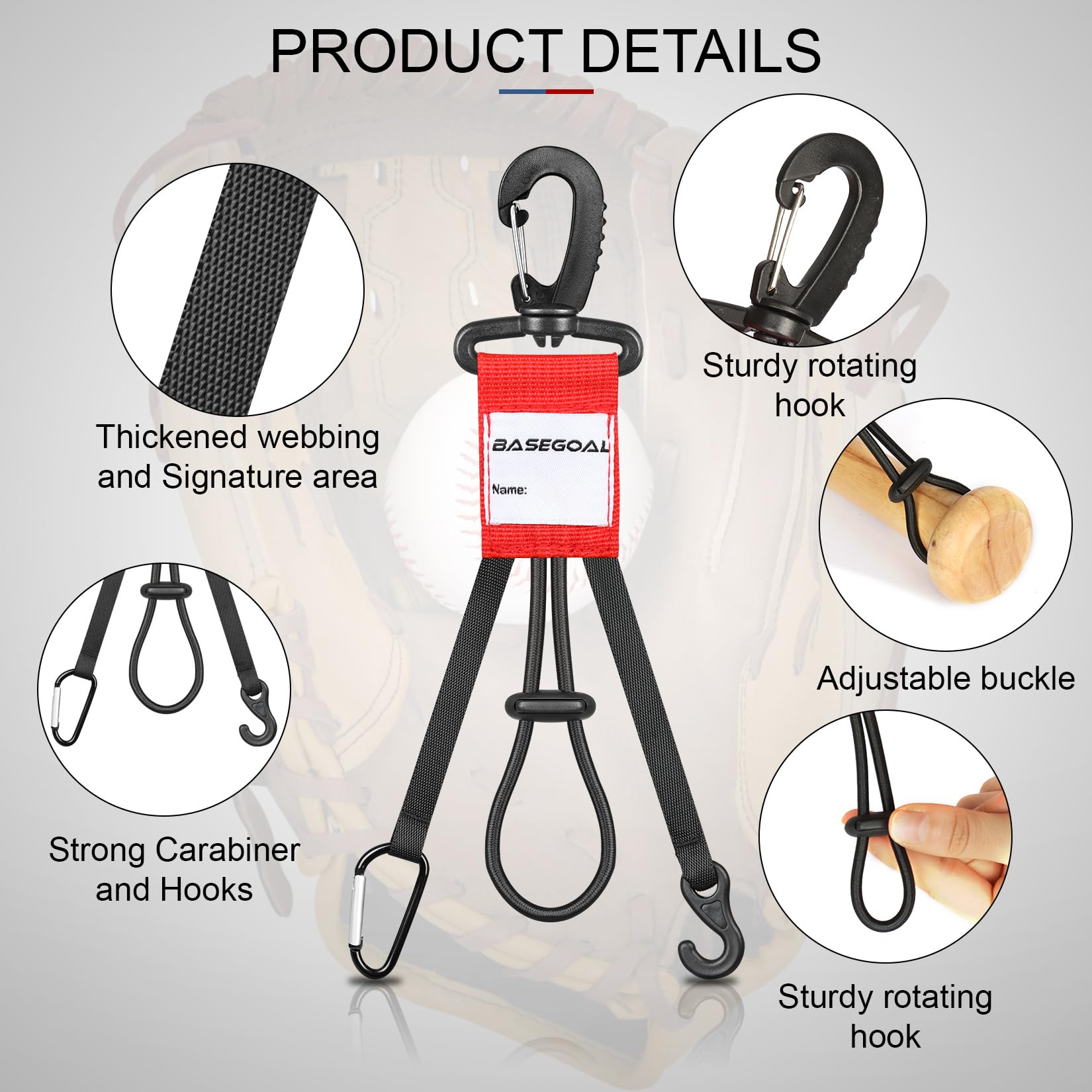 3-in-1 Dugout Organizer Bag with Fence Hooks – Bat Holder & Water Bottle Hanger (2-Pack)