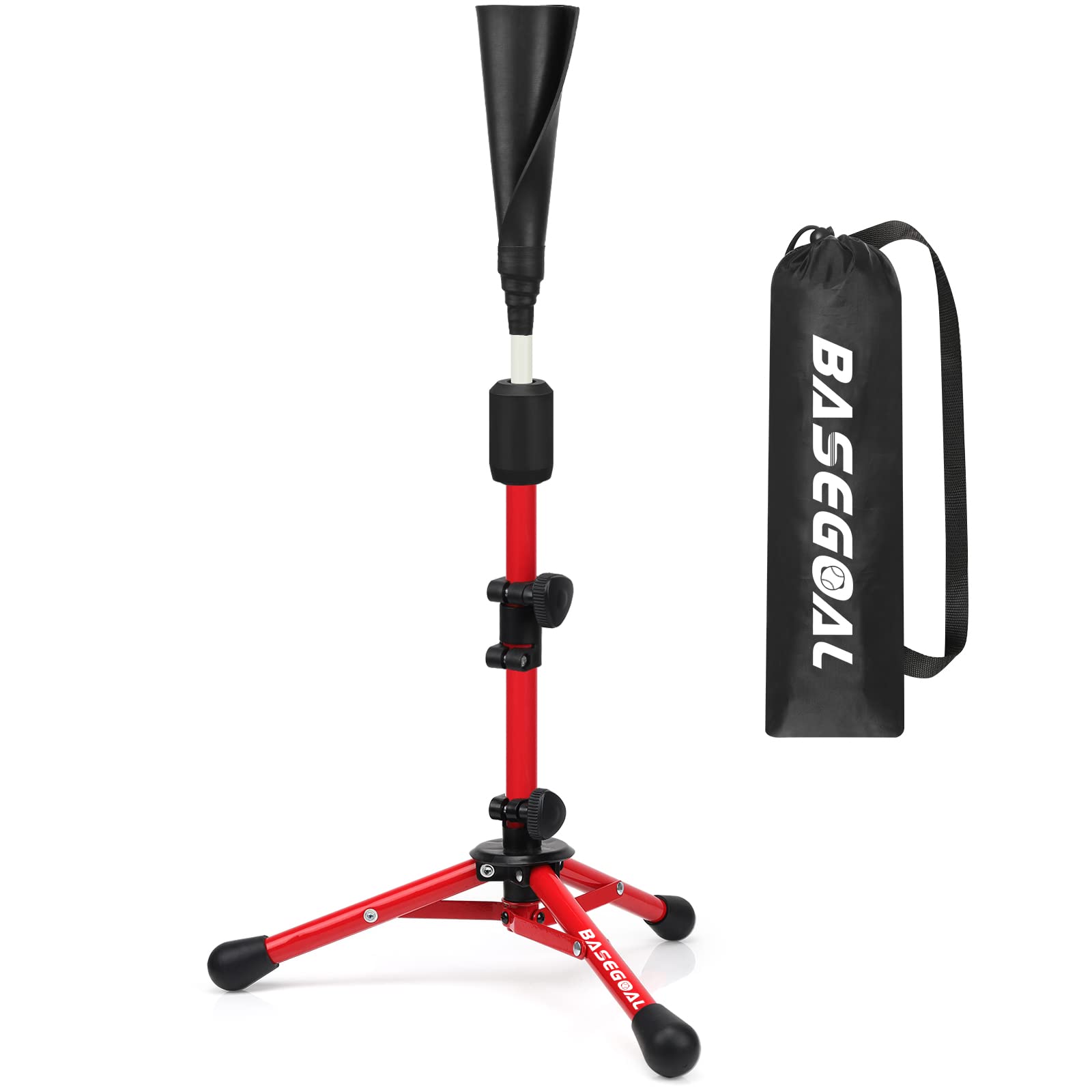 Adjustable Kids Baseball Batting Tee – Youth Tee Ball & Softball Practice Stand