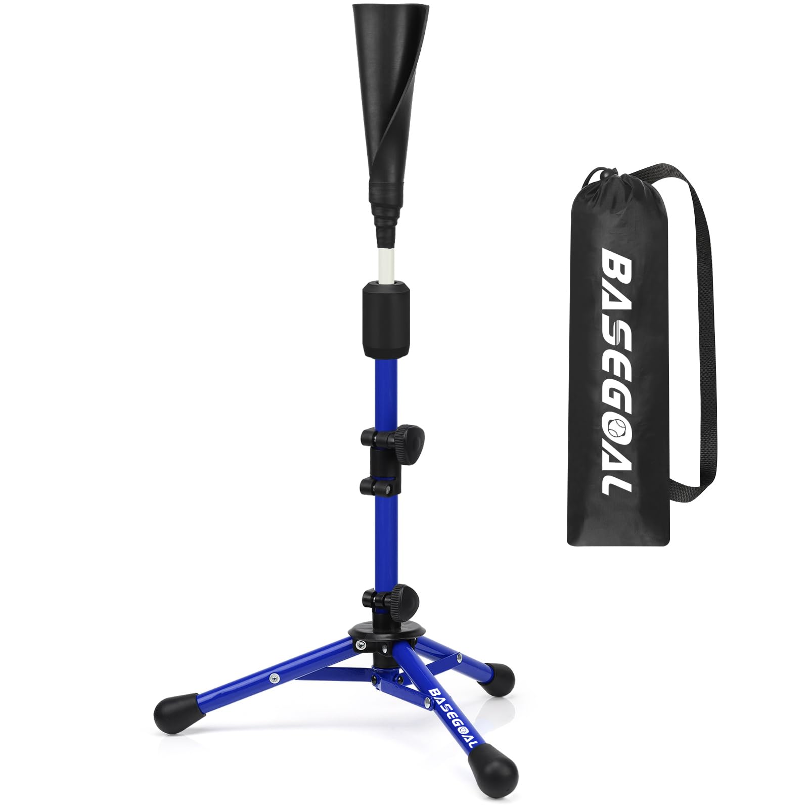 Adjustable Kids Baseball Batting Tee – Youth Tee Ball & Softball Practice Stand